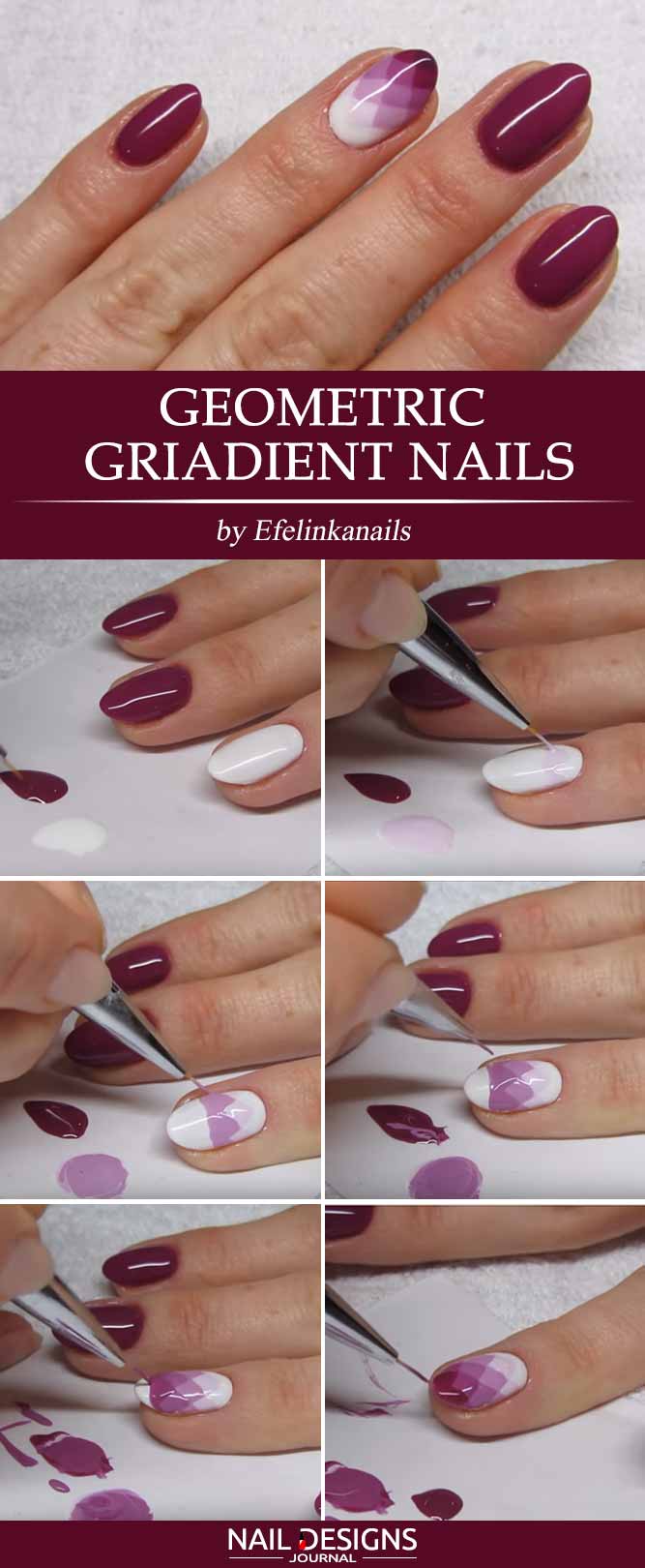 Geometric Gradient Nails