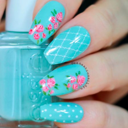 Awesome Flower Nail Designs To Try | NailDesignsJournal.com