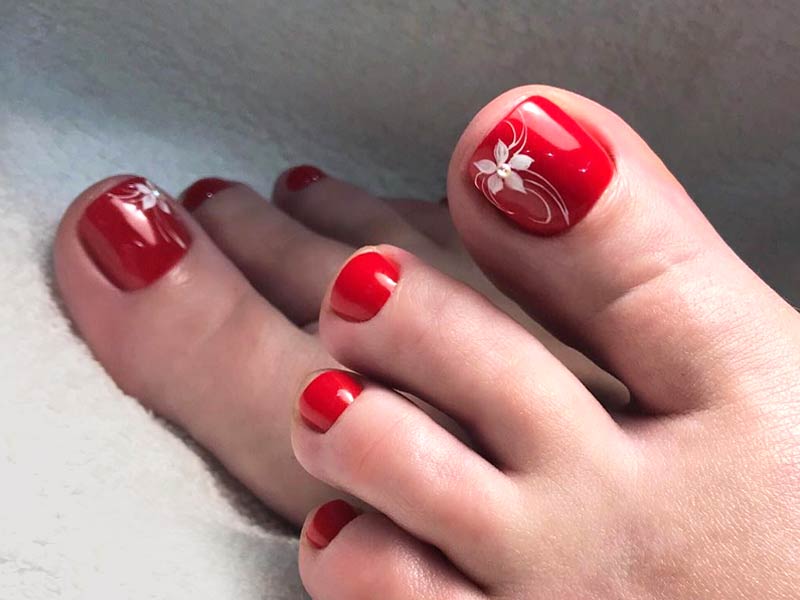 Toe Nail Designs with Flowers - wide 5