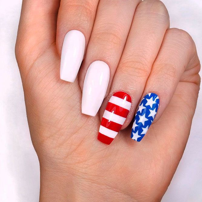 American Flag With Elegant White Color