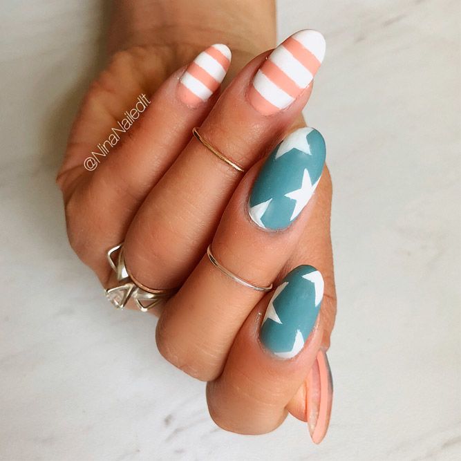 Pastel Matte Cool Nail Designs