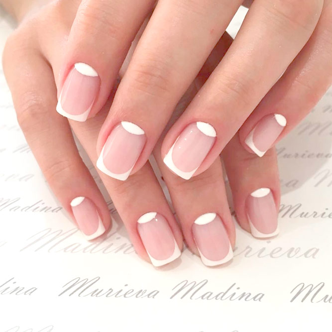 Charming Reverse Square French Mani picture 2