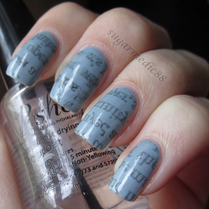 Newsprint Nails