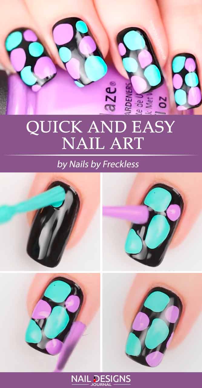 1. Quick And Easy Nail Design #easynailart #simplenaildesign