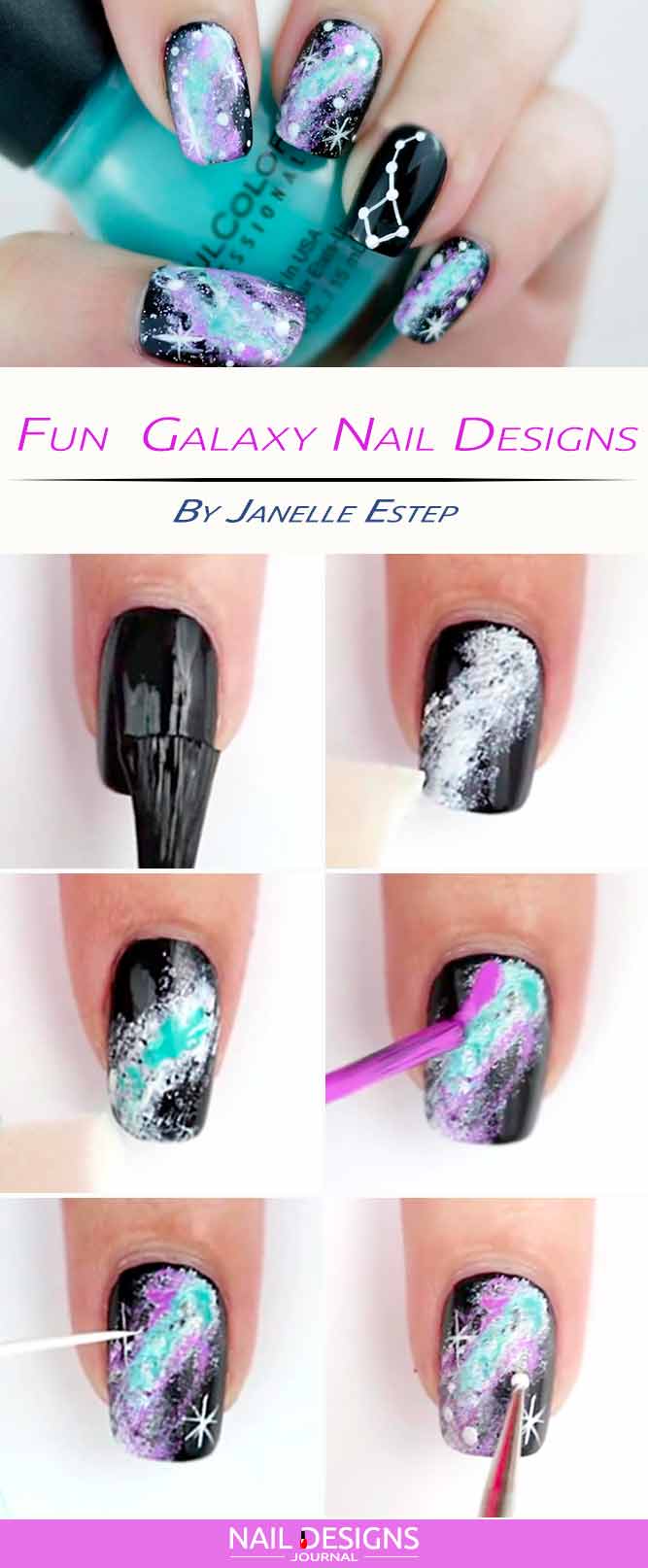 Fun Galaxy Nail Designs