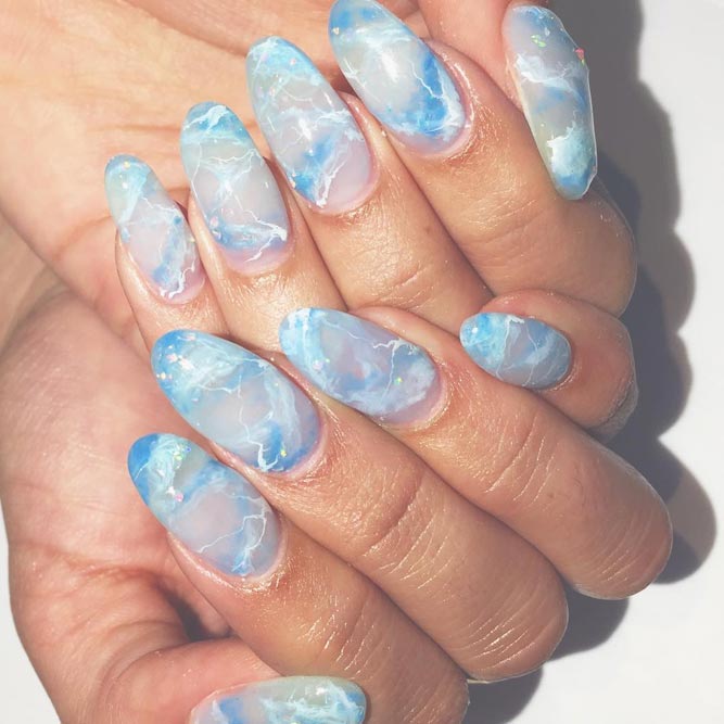 Quartz Marble Nails Art picture 2