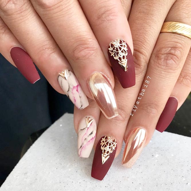 Marble Nails To Every Taste | NailDesignsJournal.com