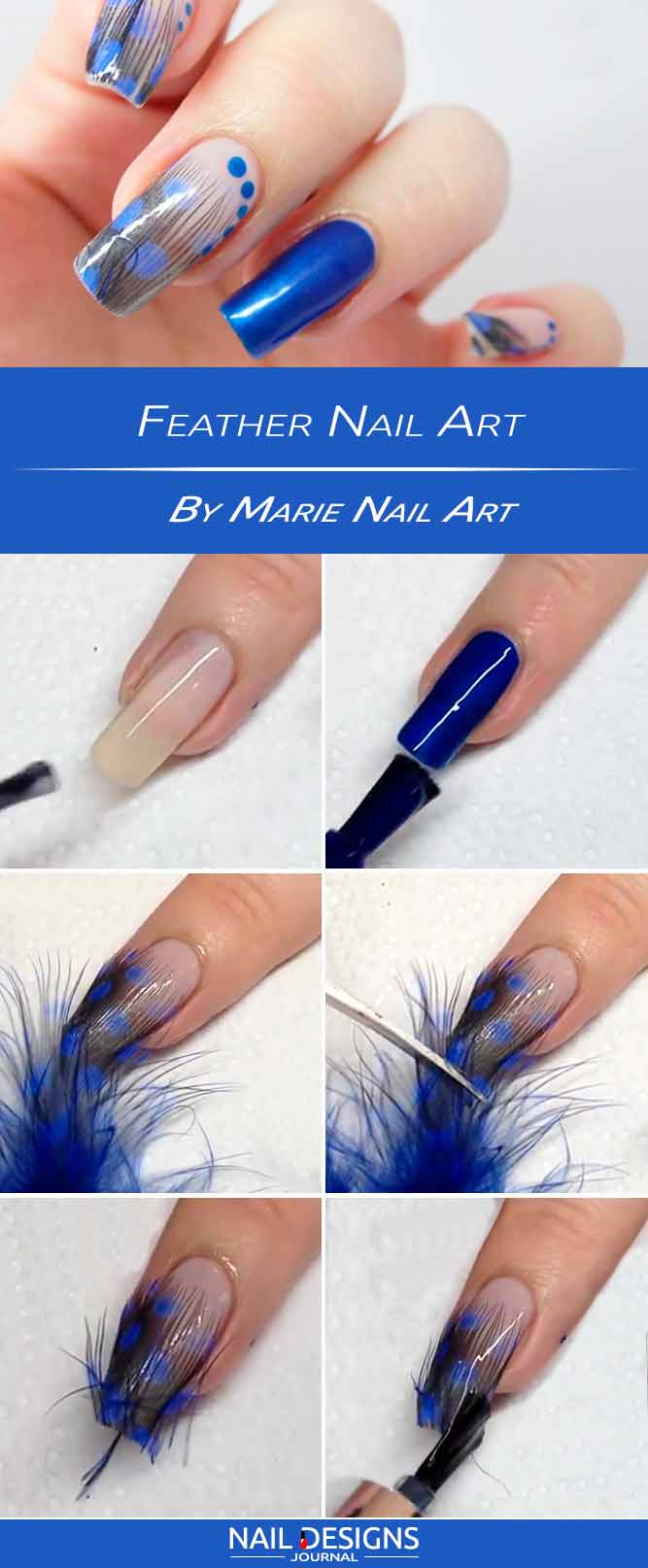 Feather Nail Art