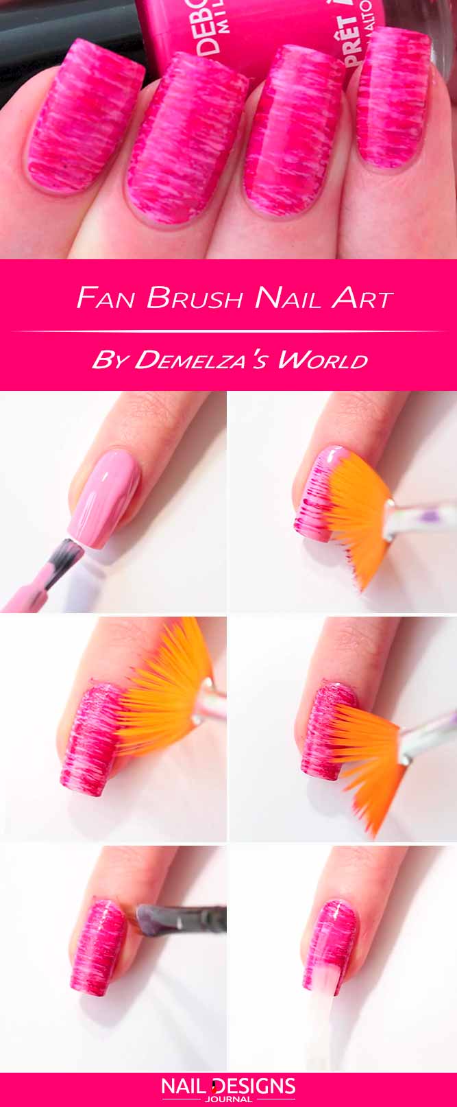 Fan Brush Nail Art