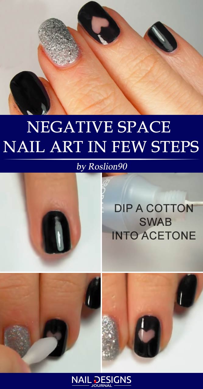 Negative Space Nail Art In Few Steps