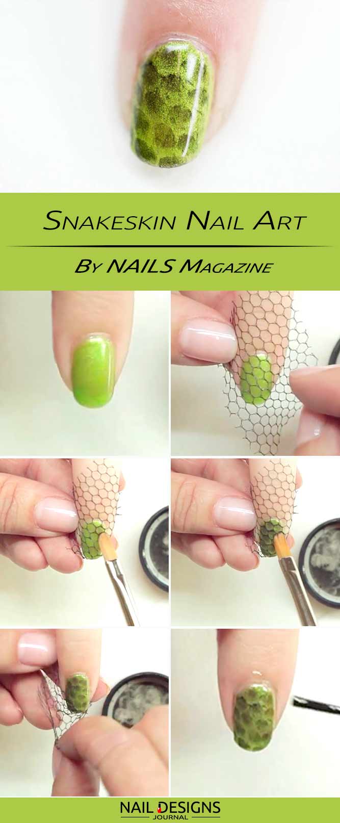 Snakeskin Nail Art