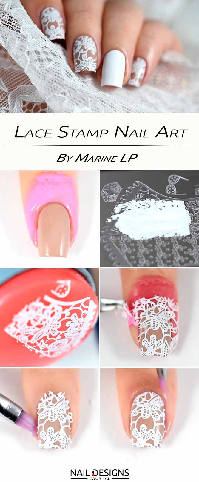 Lace Stamp Nail Art
