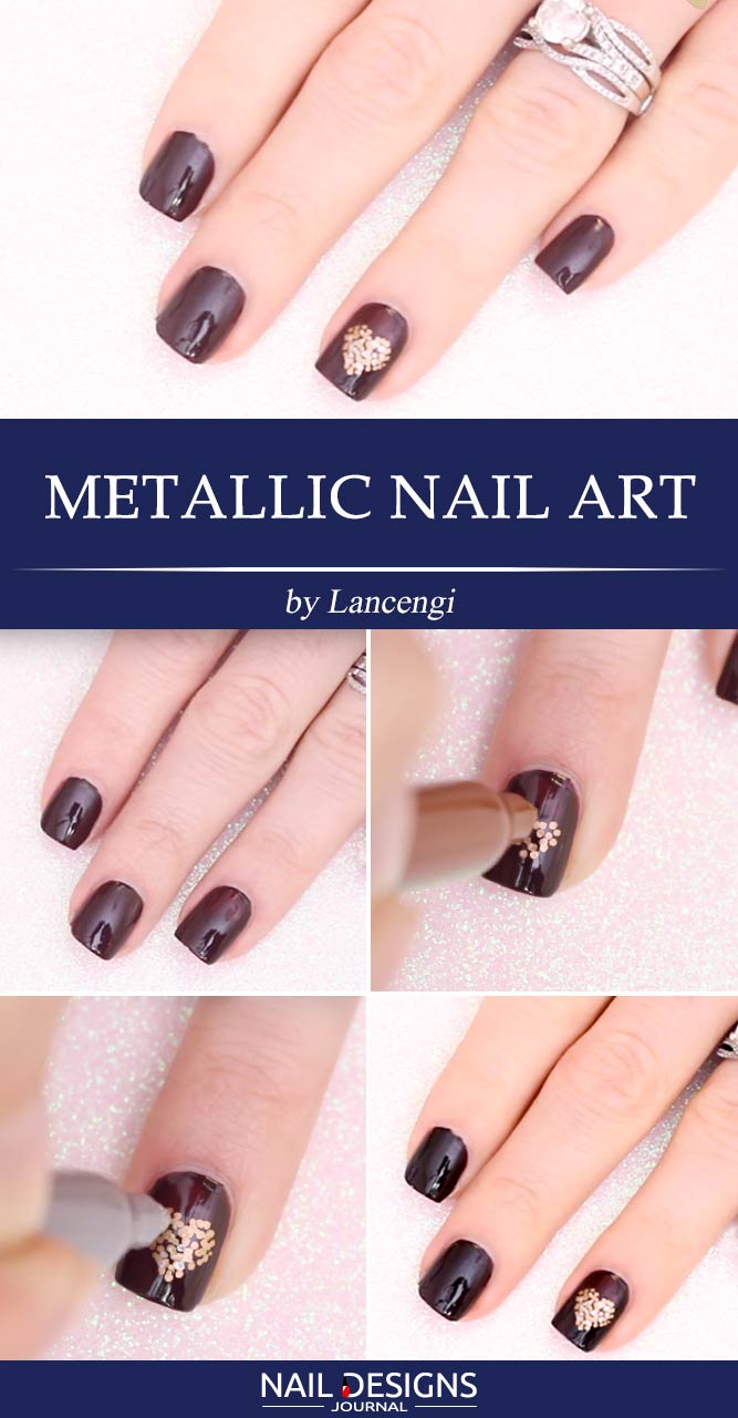 Metallic Nail Art