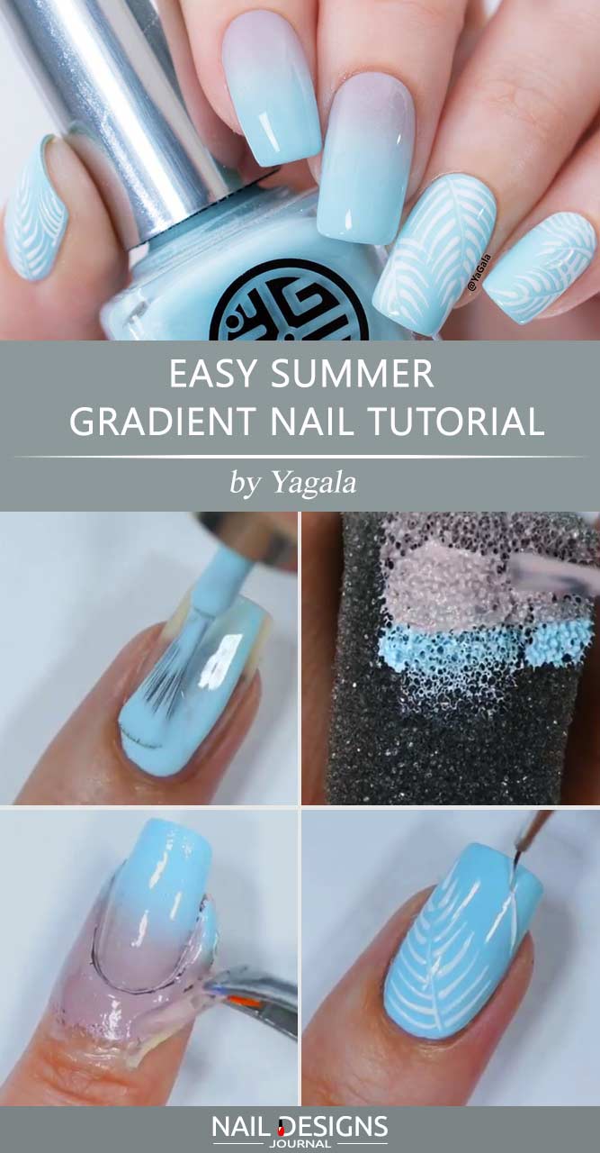 Easy Summer Gradient Nail Tutorial