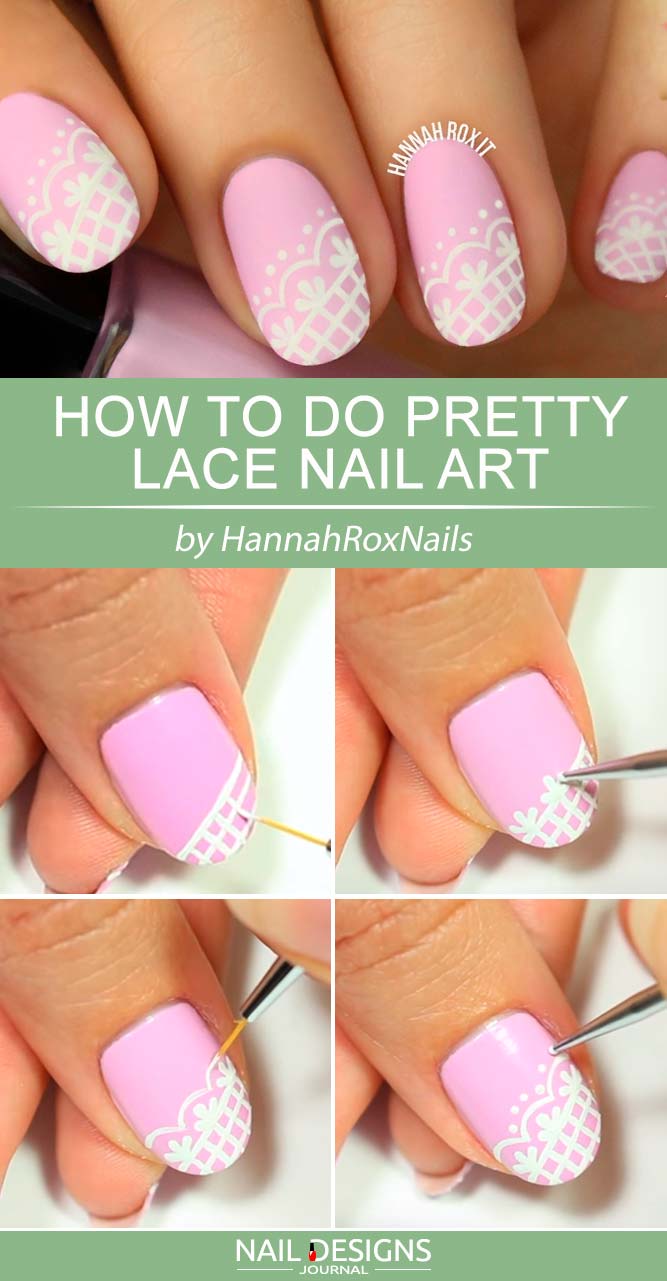 Pretty Lace Nail Art