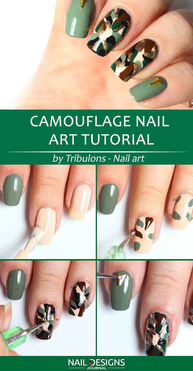 DIY camouflage nail art! — Caroline Burke | Burkatron