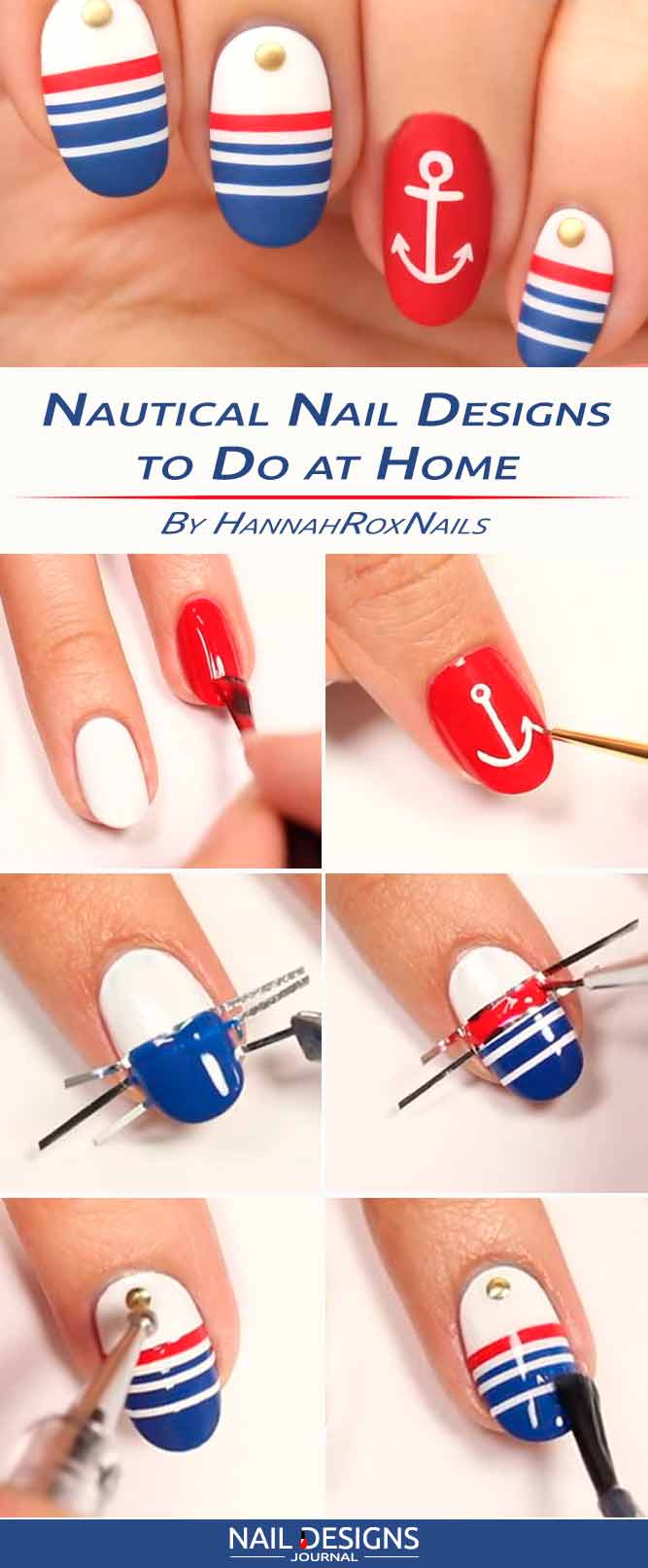 Nautical Nail Designs