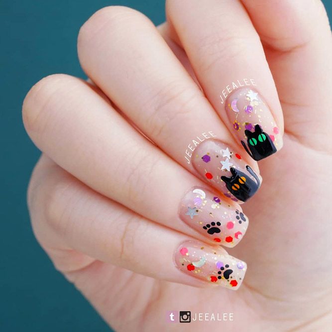 Black Cat Manicure