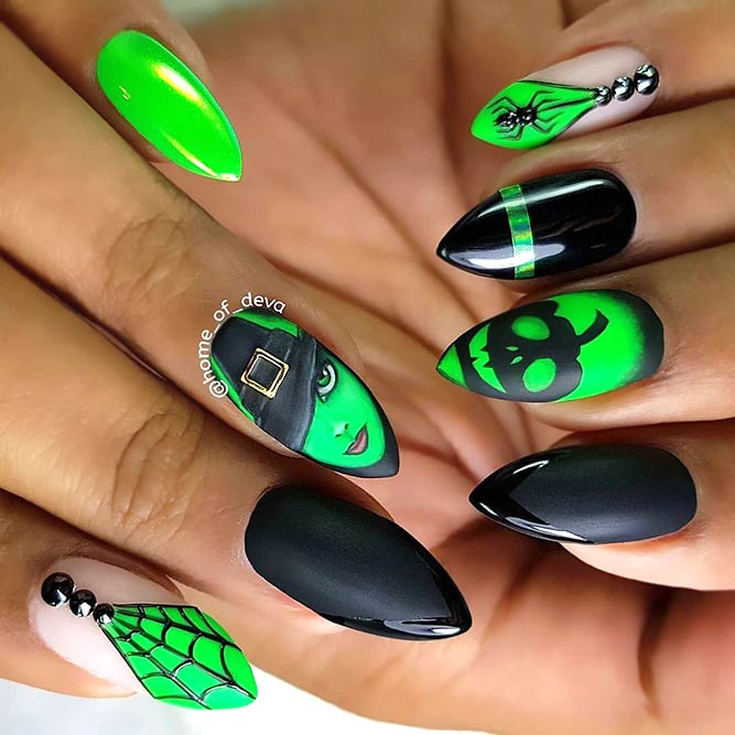 Witch Art Nails Design