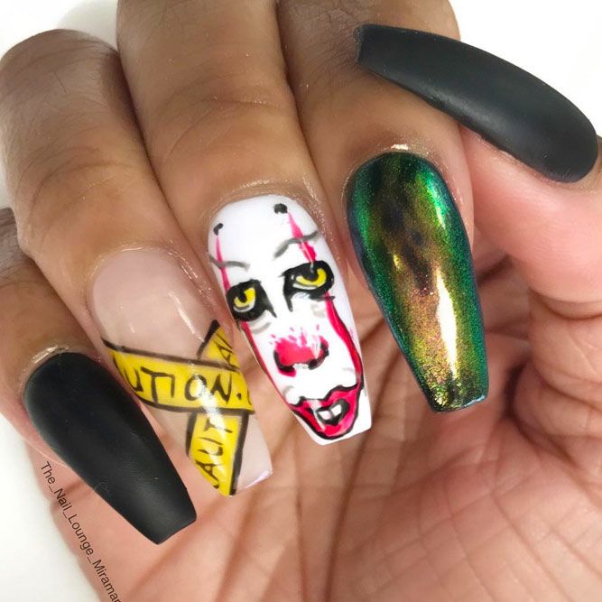 So Scary IT Movie Nail Art