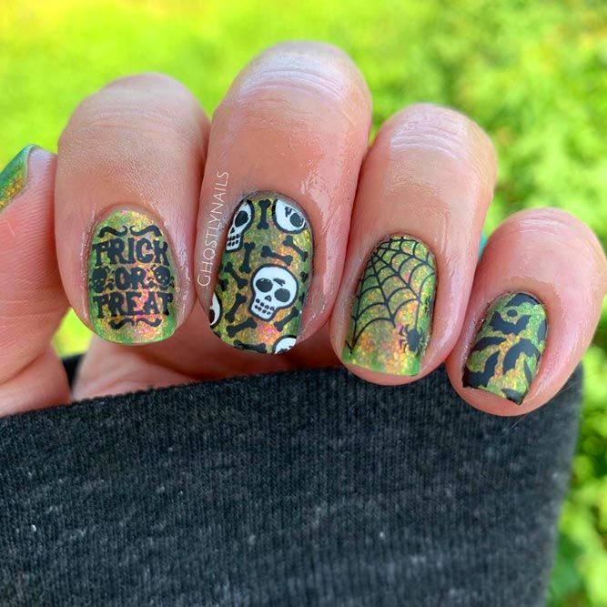 Trick Or Treat Nail Design