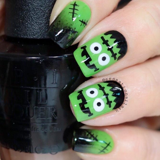 35 Scary Halloween Nails Designs | NailDesignsJournal.com