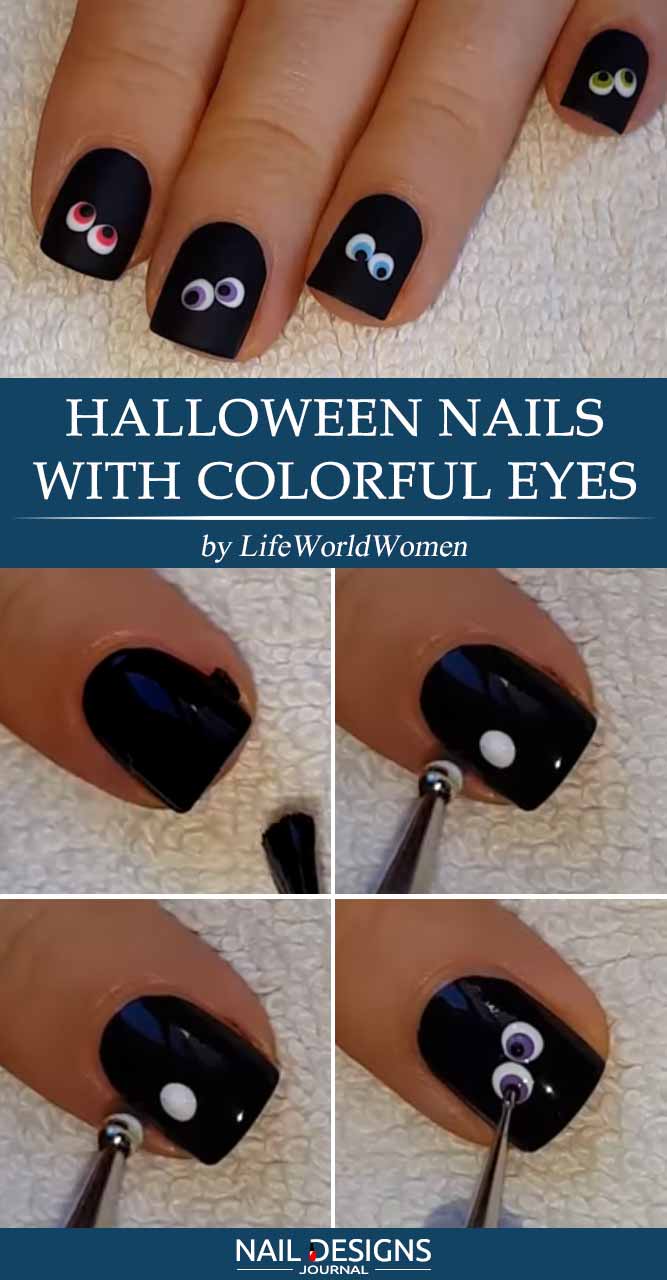 Easy Halloween Nails Tutorials Naildesignsjournal Com