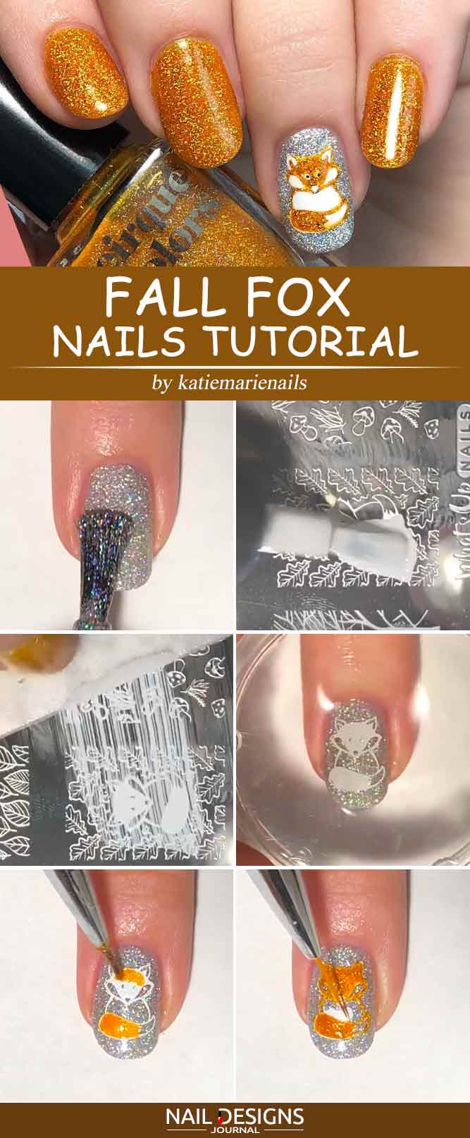Fall Fox Nails Tutorial
