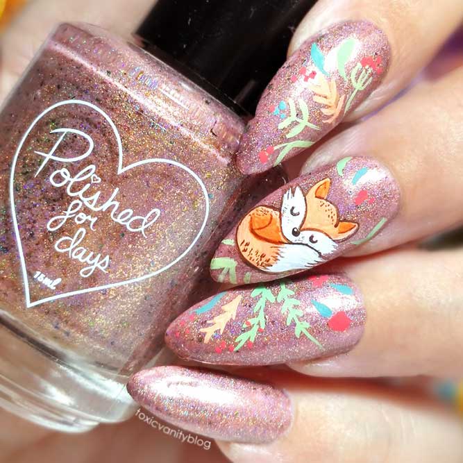 Shimmering Base With Foxy Art