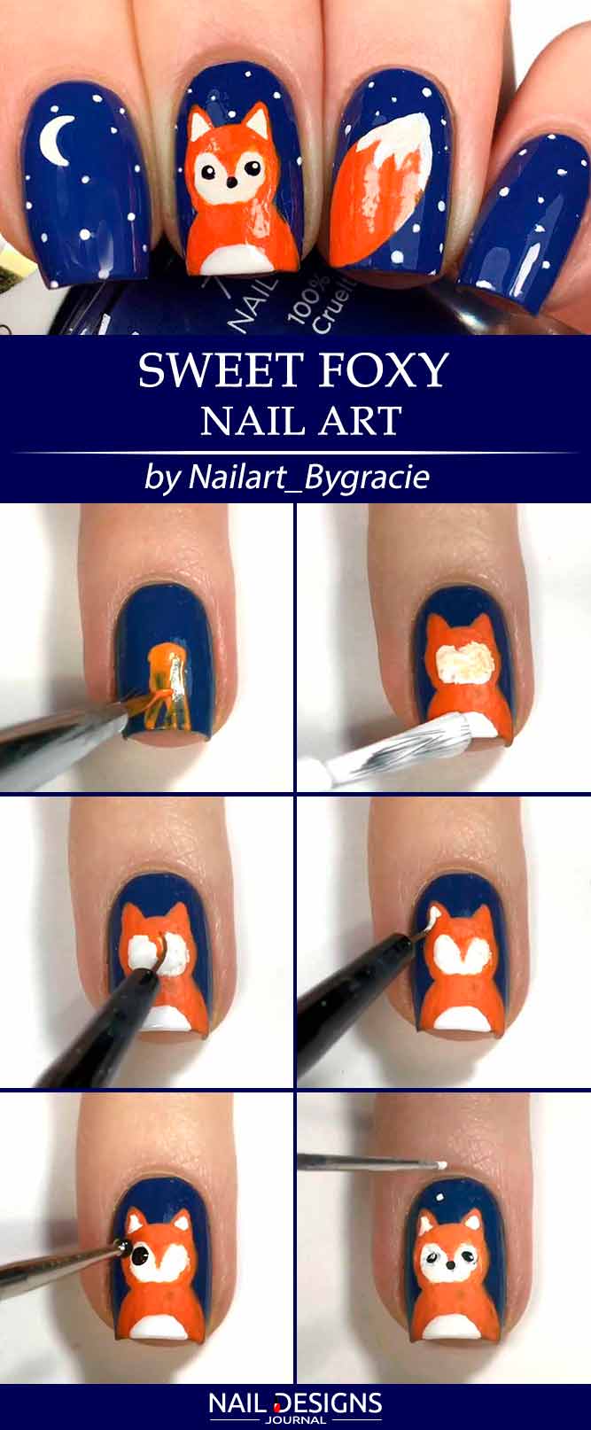 Sweet Foxy Nail Art