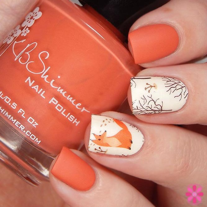 Matte Bright Color With Foxy Art Nails