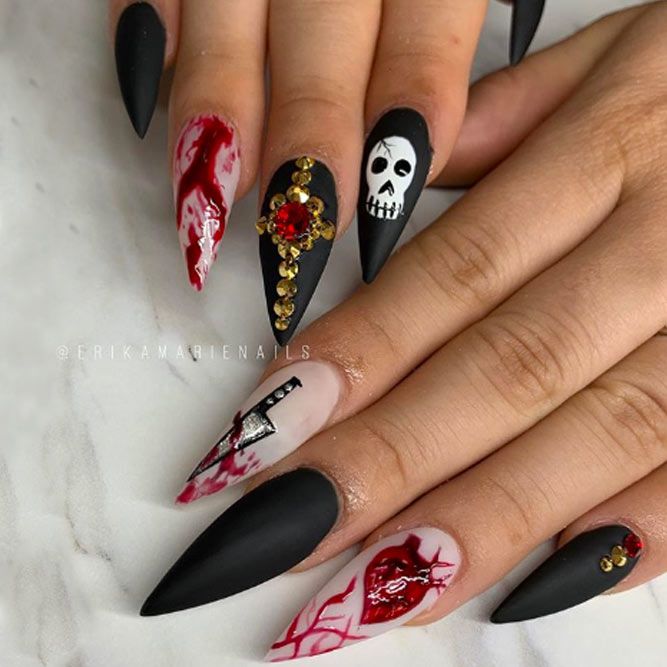 Black and Red Colors Mix for Halloween