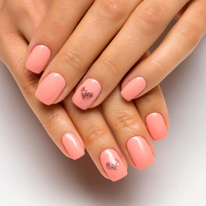 Love Nails: When a Heart is a Symbol of This Day