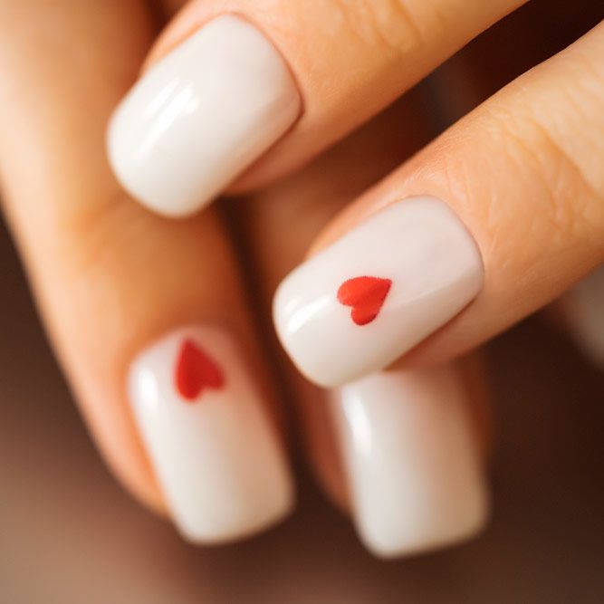 Beauty Love Nails: When a Heart is a Symbol of This Day