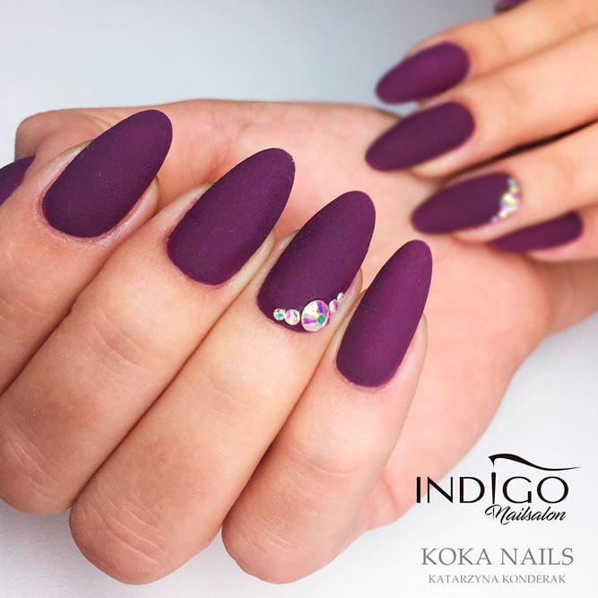 Plum Nail Art For Chic Girls picture 1