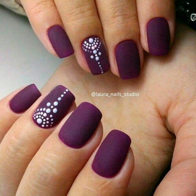 Plum Nail Art For Chic Girls picture 2