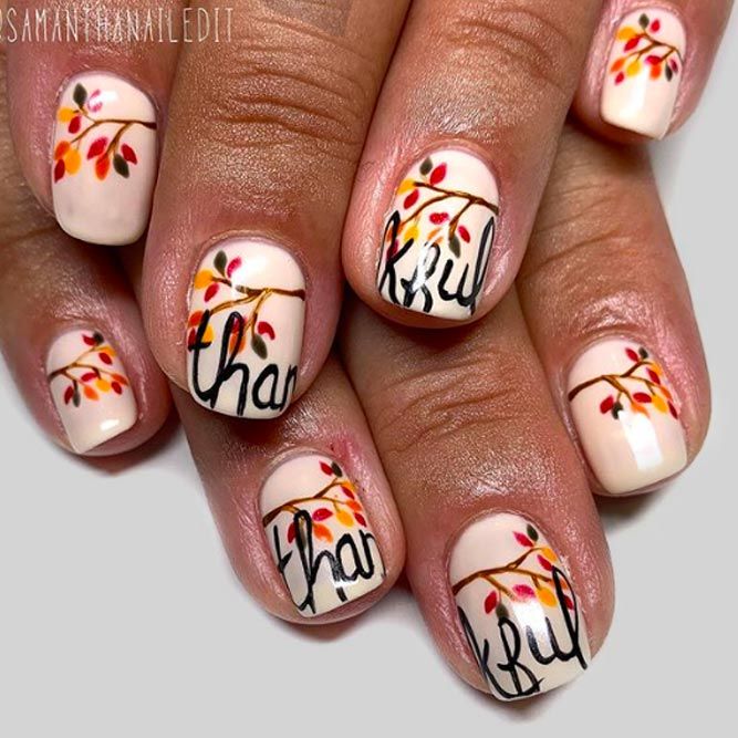 Thanksgiving Nail Designs