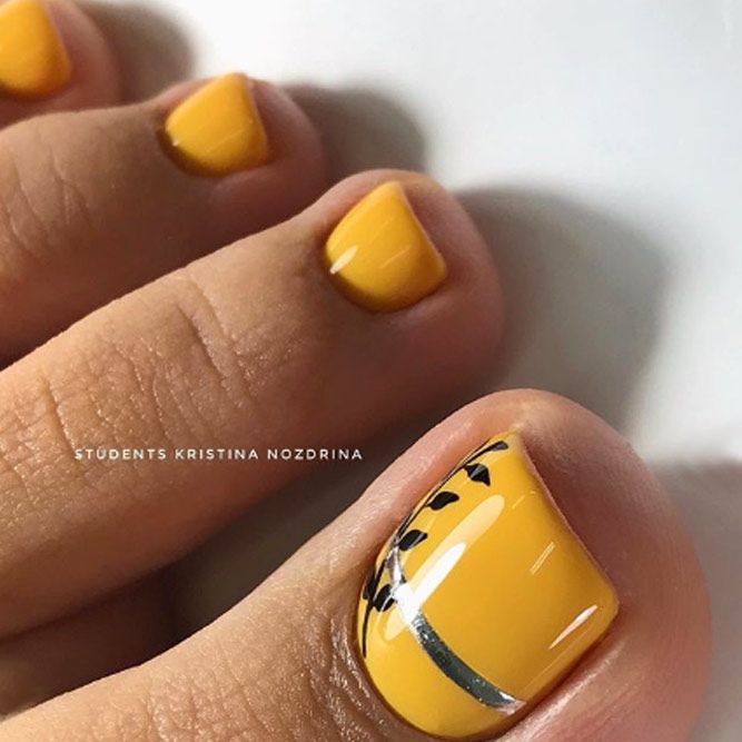 Dark Yellow Shade For Toes