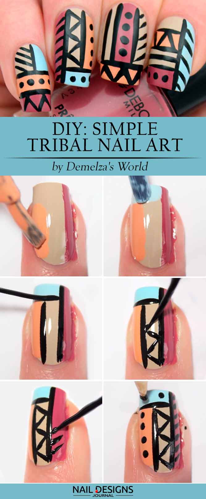 How to Copy Cute Easy Nail Designs