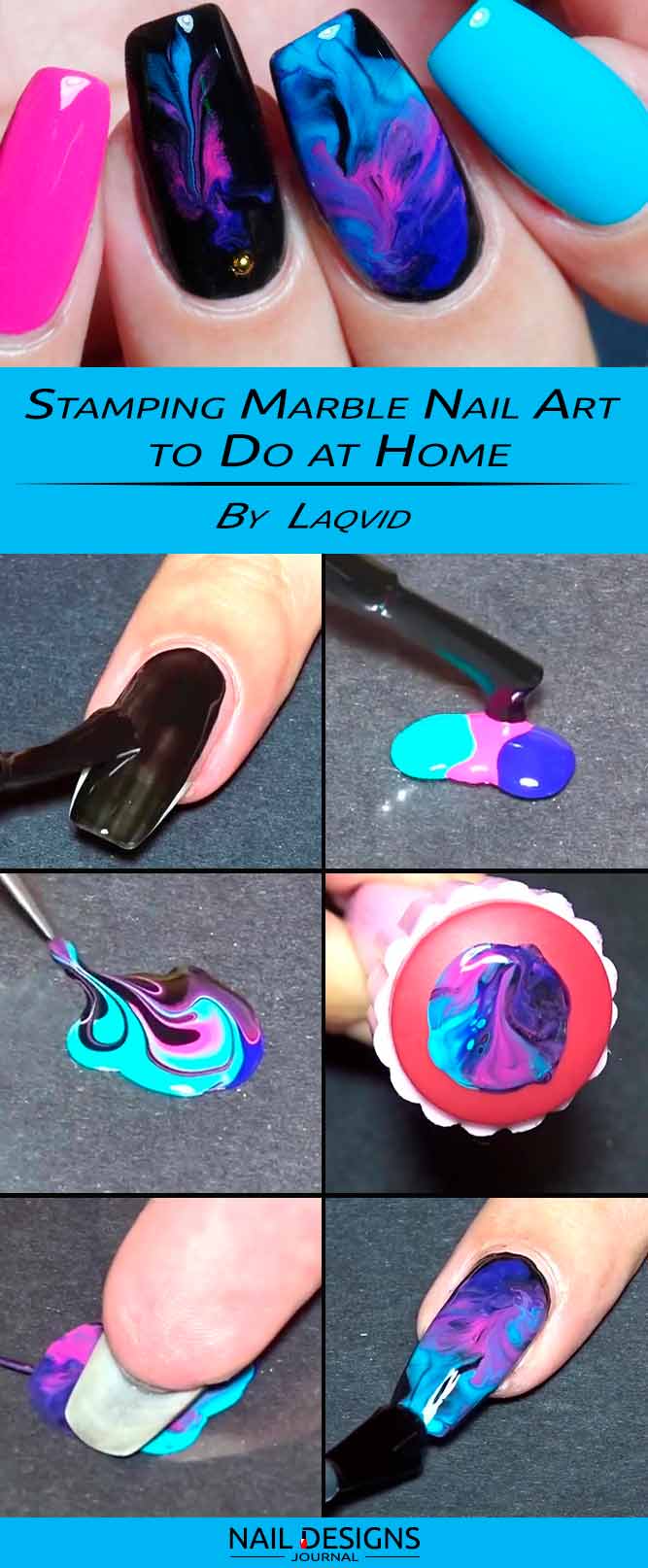 How To Do Nail Designs With Stamping Marble