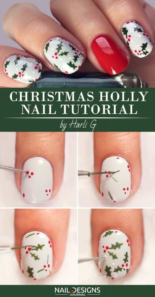 30 Christmas Nail Art Tutorials To Master | NailDesignsJournal.com