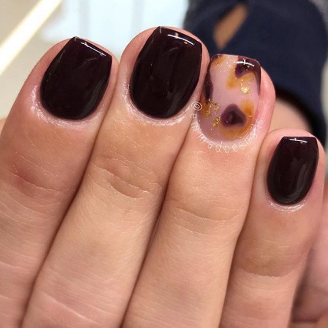 Dark Chocolate Nails