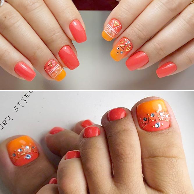 Trendy Geometry Pedicure picture 2