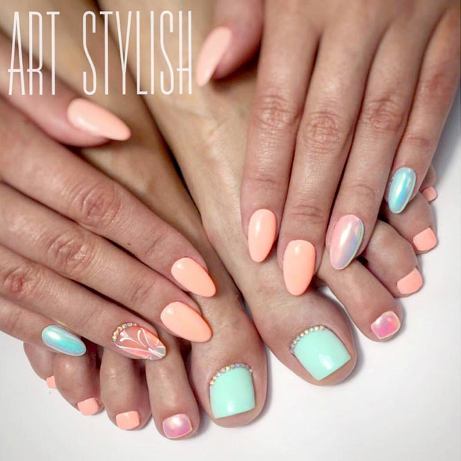 Ombre Manicure And Pedicure Designs picture 3