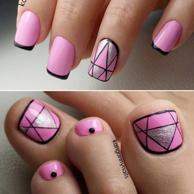 Trendy Geometry Pedicure picture 1