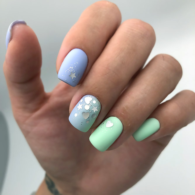 Starry And Colorful Ombre Designs