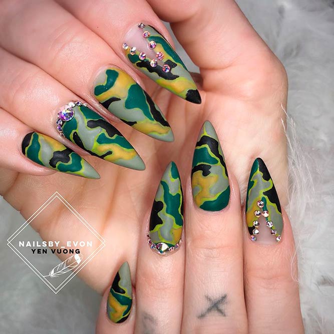 Use The Incredible Power Of Camo Nails NailDesignsJournal