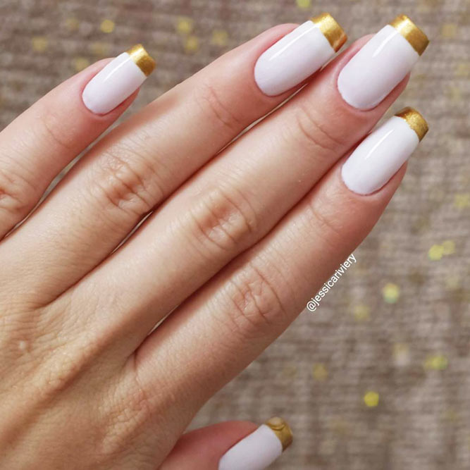 Gorgeous Metallic French Tips picture 1