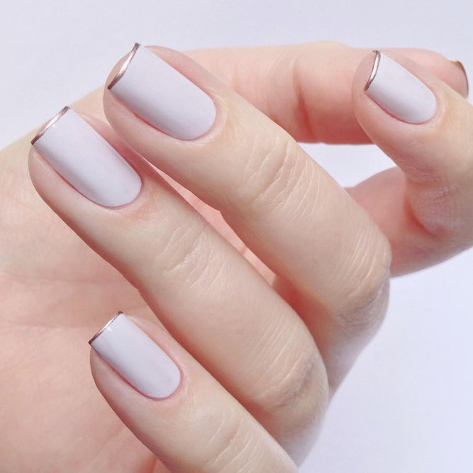 Gorgeous Metallic French Tips picture 3