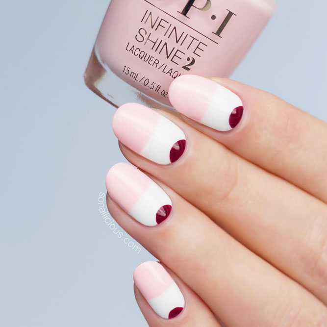 Fantasy Half Moon Mani picture 2